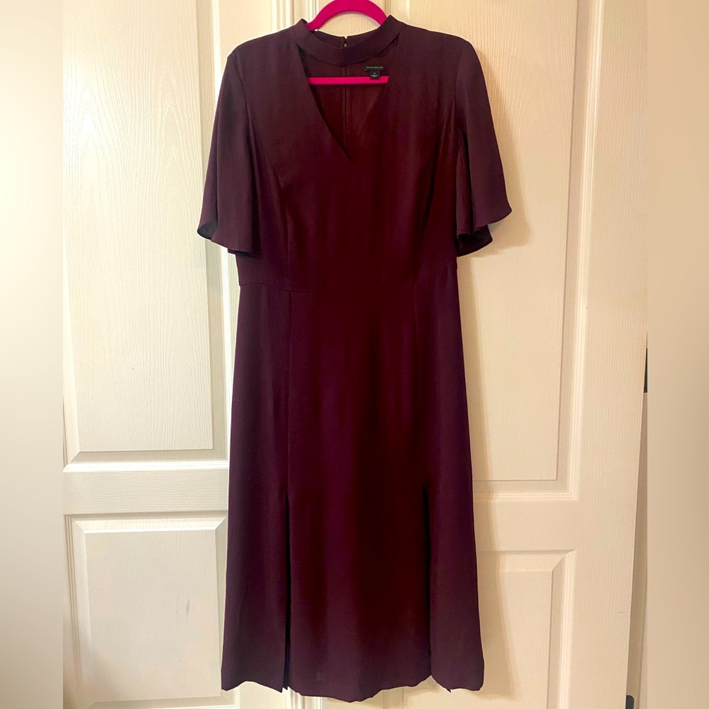 Ann Taylor burgundy dress